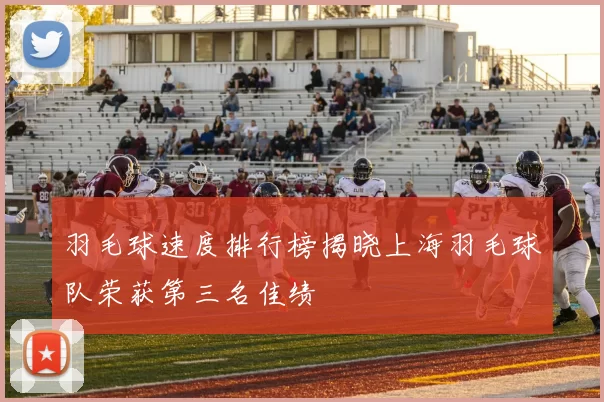 羽毛球速度排行榜揭晓上海羽毛球队荣获第三名佳绩